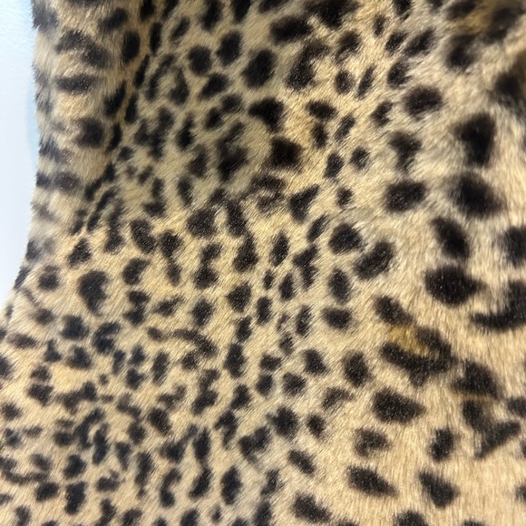 Rachel Zoe Leopard Print Faux Fur Christmas Stocking 22” Glam - Picture 2 of 2